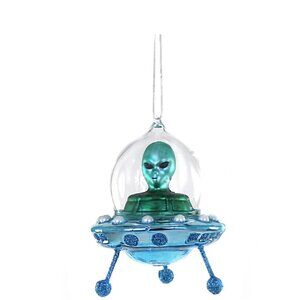 Flying UFO Ornament